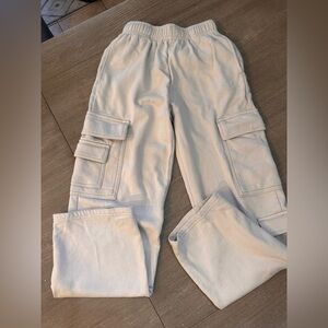 Beige Garage Cargo SweatPants Size XXS